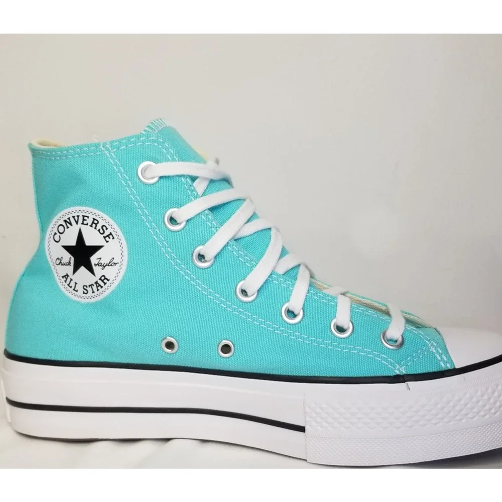 Converse CTAS Lift Hi Tops Brand New Women's Size 7.5 Cyan A07570F NWT - Picture 2 of 6